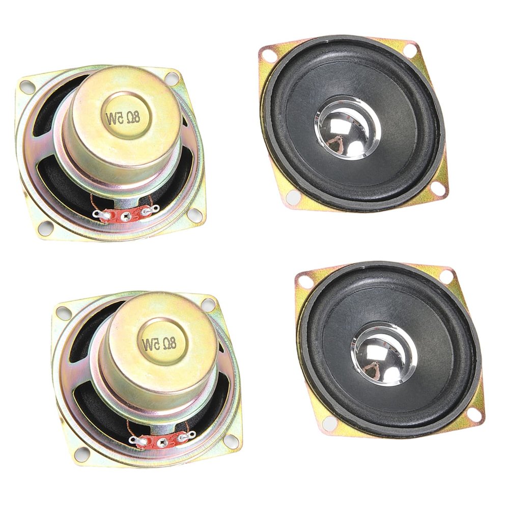 Aicosineg 4Pcs DIY Magnetic Speaker 5W 8 Ohm 66mm Diameter Round Shape Replacement Loudspeaker 4Pcs