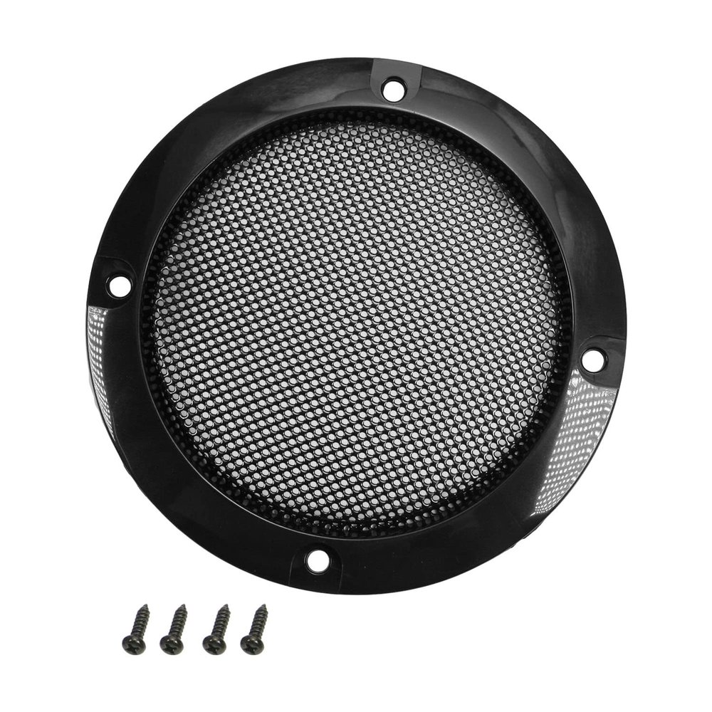 3inches Speaker Grill Mesh Decorative Circle Subwoofer Guard Protector Cover Audio Accessories Black Metal Trim 2Pcs,Aicosineg