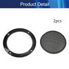3inches Speaker Grill Mesh Decorative Circle Subwoofer Guard Protector Cover Audio Accessories Black Metal Trim 2Pcs,Aicosineg view 4