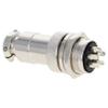 5Pcs Aviation Connector 5P 10A GX20-5 Waterproof Male Female Wire Panel Power Chassis Metal Fittings Connector Aviation Silver Black,Aicosineg view 2
