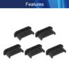 5Pcs Silicone Anti-Dust Stopper Mini-HDMI Anti-Dust Stopper Cap 11.5x5.5x4mm Black,Aicosineg view 3