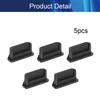 5Pcs Silicone Anti-Dust Stopper Mini-HDMI Anti-Dust Stopper Cap 11.5x5.5x4mm Black,Aicosineg view 4