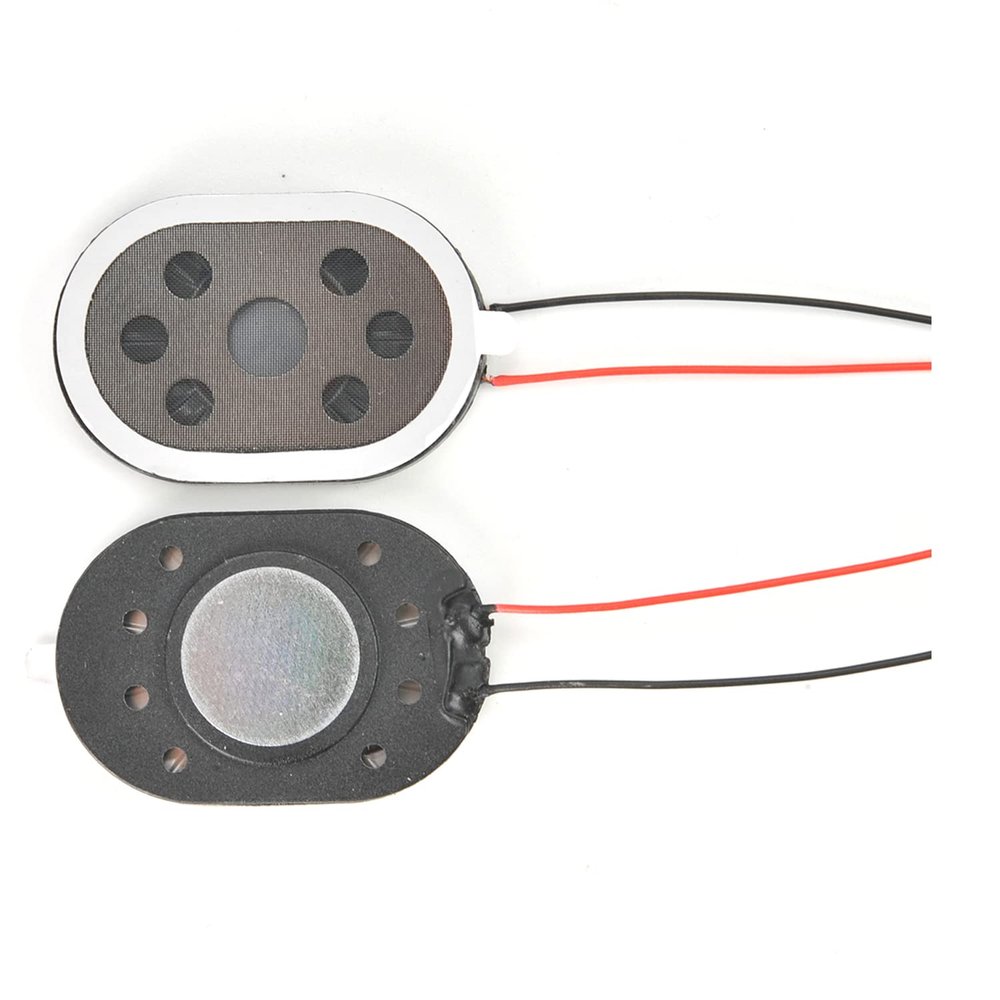 Aicosineg 4Pcs 1.5W 8 Ohm DIY Magnetic Speaker Audio Speaker DIY Loudspeaker Oval Shape Replacement Loudspeaker