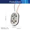 Aicosineg 4Pcs 1.5W 8 Ohm DIY Magnetic Speaker Audio Speaker DIY Loudspeaker Oval Shape Replacement Loudspeaker view 2