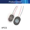 Aicosineg 4Pcs 1.5W 8 Ohm DIY Magnetic Speaker Audio Speaker DIY Loudspeaker Oval Shape Replacement Loudspeaker view 4