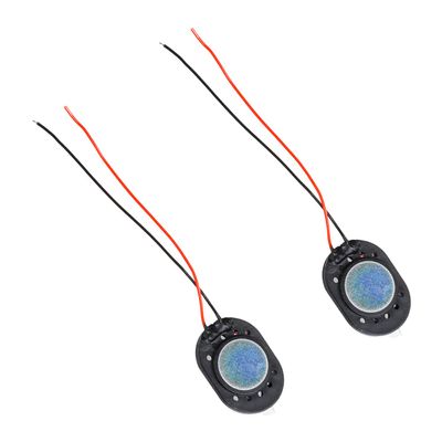 Bettomshin 4Pcs DIY Magnetic Speaker 1W 8 Ohm 20 x 14 x 3mmL x W x H Oval Shape Replacement Loudspeaker
