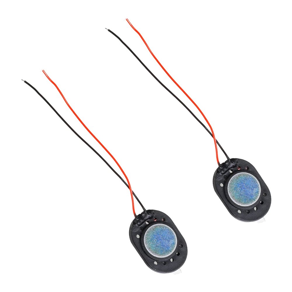 Bettomshin 4Pcs DIY Magnetic Speaker 1W 8 Ohm 20 x 14 x 3mmL x W x H Oval Shape Replacement Loudspeaker