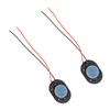 Bettomshin 4Pcs DIY Magnetic Speaker 1W 8 Ohm 20 x 14 x 3mmL x W x H Oval Shape Replacement Loudspeaker view 1