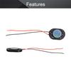 Bettomshin 4Pcs DIY Magnetic Speaker 1W 8 Ohm 20 x 14 x 3mmL x W x H Oval Shape Replacement Loudspeaker view 3