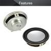 Bettomshin 4Pcs DIY Magnetic Speaker 5W 4 Ohm 50mm Diameter Round Shape Replacement Loudspeaker view 3