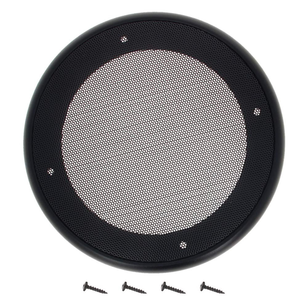 2Pcs 6.5inch /169mm Speaker Grill Mesh Decorative Circle Woofer Guard Protector Cover Audio Accessories Black Cloth Cover,Aicosineg