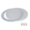 4Pcs 7.5inch /185mm Speaker Grill Mesh Decorative Circle Woofer Guard Protector Cover Audio Accessories White Metal Trim,Aicosineg view 1
