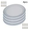 4Pcs 7.5inch /185mm Speaker Grill Mesh Decorative Circle Woofer Guard Protector Cover Audio Accessories White Metal Trim,Aicosineg view 4
