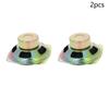 Bettomshin 2Pcs 5W 4 Ohm DIY Magnetic Speaker Audio Speakers 77mm Diameter Round Shape Replacement Loudspeaker view 2