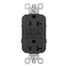 Pass & Seymour TR20USBPDBK Power Delivery USB Outlet, Black view 1