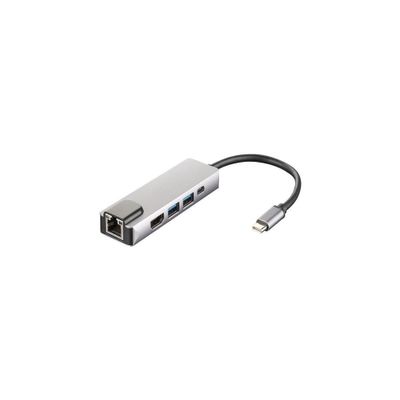 5-in-1 Hub: HDMI, RJ-45, USB 3.0, USB-C by 4XEM
