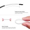 ToughAsNails White Replacement Ear Socks for Oakley Flak Jacket XLJ/Flak Jacket Sunglasses view 4