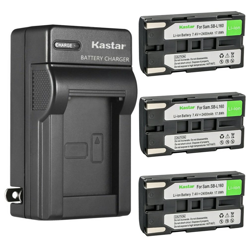 Kastar 3-Pack Battery and AC Wall Charger Replacement for Mamiya Leaf AFI-II 6, Mamiya Leaf AFI-II 7, Mamiya Leaf AFI-II 10, Mamiya Leaf Aptus-II 5, Mamiya Leaf Aptus-II 6 Medium Format Camera