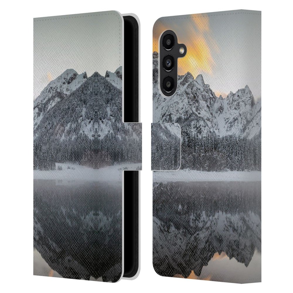 Head Case Designs Officially Licensed Patrik Lovrin Sunset Clouds Over Mountains Magical Lakes Leather Wallet Case Compatible with Samsung Galaxy A13 5G (2021)