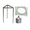 Digital Hub Tripod Stand, Wire Gauge (2pcs.), Aluminium Spirit lamp (Combo of 4) for lab use and Experiments, Standard view 1