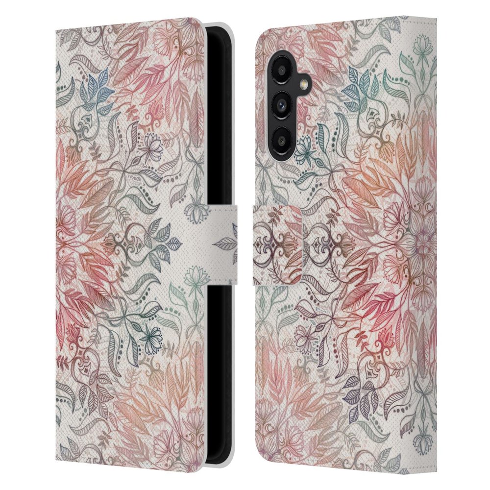 Head Case Designs Officially Licensed Micklyn Le Feuvre Autumn Spice Mandala Leather Wallet Case Compatible with Samsung Galaxy A13 5G (2021)