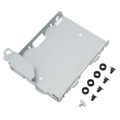 Hard Drive Tray Kit, Hard Drive Ultra Thin Replacement HDD Mounting Bracket Holder Suitable 1100 Game Console, with Screw Accessories, Silver