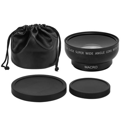 Byged Camera Macro Lens,43mm Wide Angle Lens 0.45X Magnification Camera Macro Lens with Multilayer Coating,for 46MM Filter Aperture