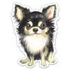 Chihuahua Puppy Pretty Sticker - 3" Laptop Sticker - Waterproof Vinyl for Car, Phone, Water Bottle - Cute Dog Decal view 1