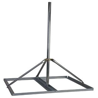 EASY-UP Non-Penetrating Roof Mount with 2'' x 120'' Mast