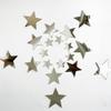 40Pcs Silver Stars Acrylic Mirror Wall Stickers with Adhesive Art Decal Satin Paper Baby Kids Bedroom Home DIY Decor Removable Stickers (Silver Stars) view 1