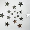 40Pcs Silver Stars Acrylic Mirror Wall Stickers with Adhesive Art Decal Satin Paper Baby Kids Bedroom Home DIY Decor Removable Stickers (Silver Stars) view 2