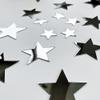 40Pcs Silver Stars Acrylic Mirror Wall Stickers with Adhesive Art Decal Satin Paper Baby Kids Bedroom Home DIY Decor Removable Stickers (Silver Stars) view 3