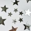 40Pcs Silver Stars Acrylic Mirror Wall Stickers with Adhesive Art Decal Satin Paper Baby Kids Bedroom Home DIY Decor Removable Stickers (Silver Stars) view 4