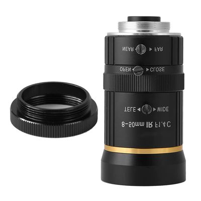 Camera Lens, 8-50mm CCTV Lens 3MP 1/2 Aperture for High Zoom Security Cameras