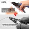 Booms Fishing CP4 Wire Crimping Tool with Cutter, Effort-saving Fishing Crimping Pliers, High Carbon Steel Fishing Plier Wire Rope Leader Crimper Tool, 7 inch Crimpers Swager with Ergonomic Handle view 2