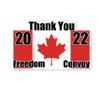 3.5" Red White Canada Trucker Freedom Convoy 2022 Quality Laminated Laptop Sticker Decal view 1