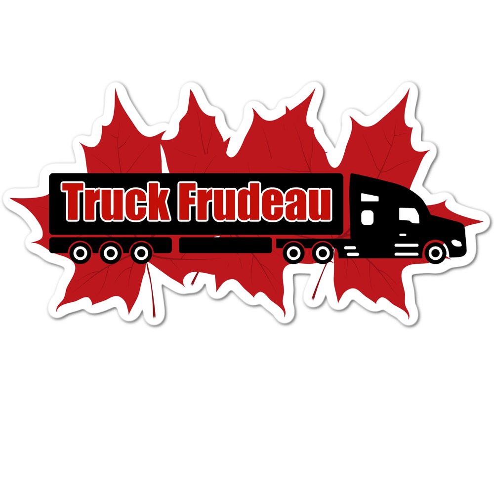 3.25" Truck Frudeau Maple Leaf Freedom Quality Laminated Laptop Sticker Decal