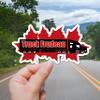 3.25" Truck Frudeau Maple Leaf Freedom Quality Laminated Laptop Sticker Decal view 2