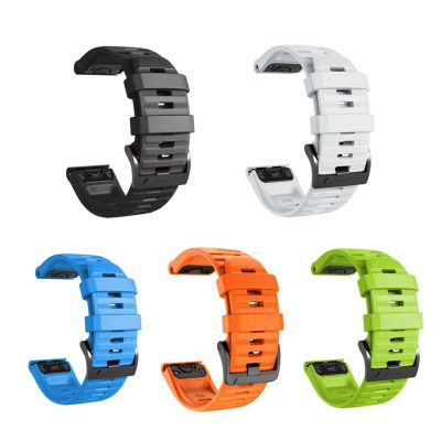 CZKE 5Pcs 26 22MM Quick Release Watchband Strap For Garmin Fenix 7 7X 7S 6X Pro Watch Easyfit Wrist Strap For Fenix 6 Pro Smart Watch (Color : 5pcs 1, Size : 22mm Fenix 7 6Pro)