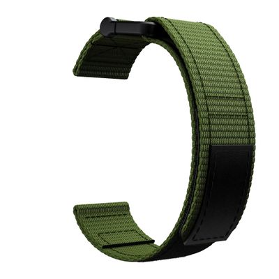 CZKE 26 22MM Nylon Watchband Straps For Garmin Fenix 7 7X 6X Pro 5X Watch Easyfit Wrist Band Quick Release Strap (Color : Army Green, Size : Forerunner 935 945)