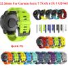 CZKE 26 20 22MM Silicone Quick Release Watchband Strap for Garmin Fenix 7X 6X Watch Easyfit Wrist Band Strap (Color : Yellow, Size : 22mm Fenix 7) view 2