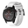 KFAA Silicone 26mm 22mm Quick Release Watchband Wriststrap For Garmin Fenix 7 7X 5X 5 Plus 3 3HR S60 Watch Easyfit Watch Wrist Band (Color : White, Size : 26mm Fenix 5X 3 3HR) view 1