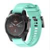 KFAA Silicone 26mm 22mm Quick Release Watchband Wriststrap For Garmin Fenix 7 7X 5X 5 Plus 3 3HR S60 Watch Easyfit Watch Wrist Band (Color : Teal, Size : Fenix 7X) view 1