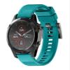 KFAA Silicone 26mm 22mm Quick Release Watchband Wriststrap For Garmin Fenix 7 7X 5X 5 Plus 3 3HR S60 Watch Easyfit Watch Wrist Band (Color : Blue Green, Size : 26mm Fenix 5X 3 3HR) view 1