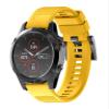 KFAA Silicone 26mm 22mm Quick Release Watchband Wriststrap For Garmin Fenix 7 7X 5X 5 Plus 3 3HR S60 Watch Easyfit Watch Wrist Band (Color : Yellow, Size : 22mm Fenix 5 5Plus) view 1
