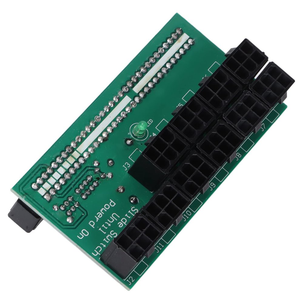 Shanrya Server Power Conversion Board, 10PCS6Pin Breakout Board Gpu 12V Power Supply Adapter Connection Board for Laptop