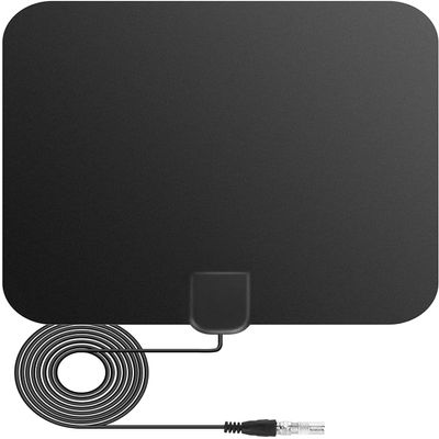 Amplified HD Digital TV Antenna Long 80+ Miles Range - Support 1080p for Samsung Tv Model LN46d550k1fxza - Super Long Coax HDTV Cable