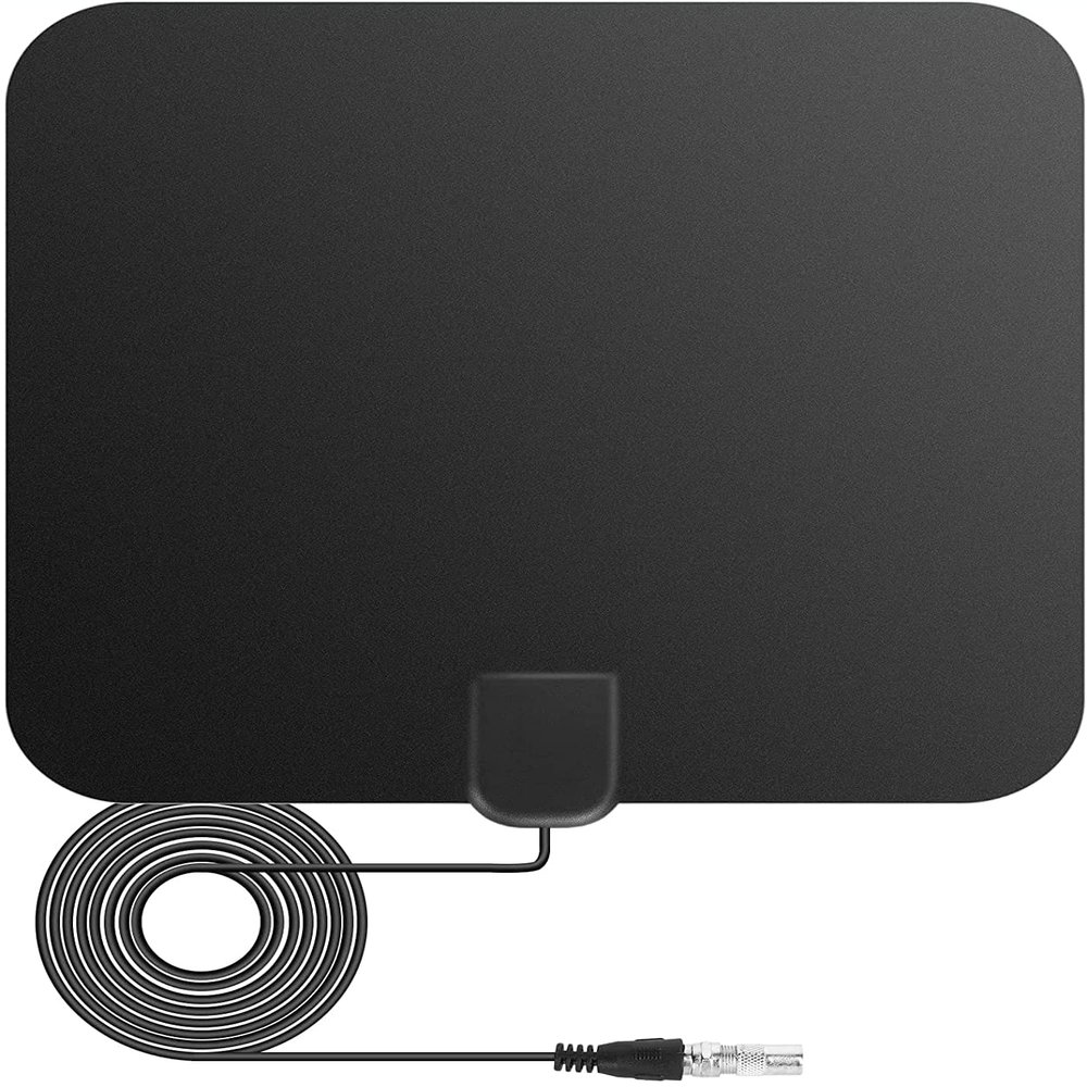 Amplified HD Digital TV Antenna Long 80+ Miles Range - Support 1080p for Samsung Tv Model LN46d550k1fxza - Super Long Coax HDTV Cable