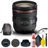 Canon EF 24-70mm f/4L is USM Lens (6313B002) + Filter Kit + Cap Keeper + Cleaning Kit + More (Renewed) view 1