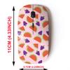 CJCBROES 2.4G Wireless Mouse with Cute Pattern Design for All Laptops and Desktops with Nano Receiver - Fruit view 2